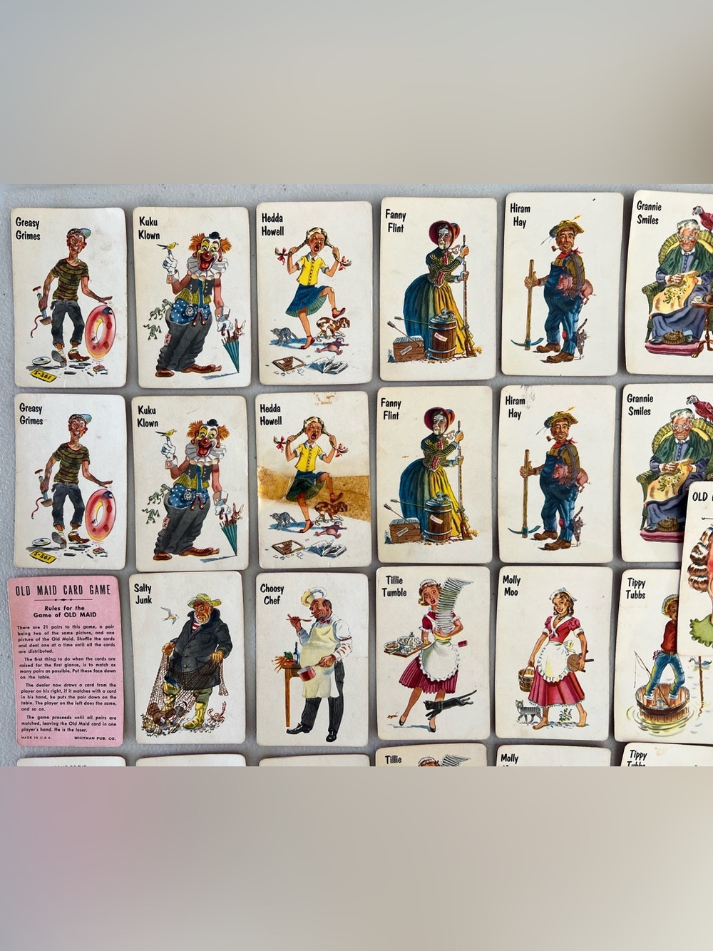 Vintage Whitman Old Maid Card Game in Box - 1950's - Complete - Picture 3 of 10